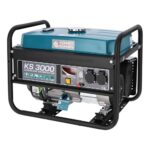 Könner & Söhnen KS 3000 Stromerzeuger,7 PS 4-Takt Benzinmotor, strom generator 3000 Watt,16A,230V Generator, Garage oder Camping Blau3