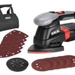 Skil 3-in-1 Multischleifer FOX 7220 AC (250W, 3-in-1 Gerät: Schwingschleifer, Exzenterschleifer, Deltaschleifer mit 10 tlg. Schleifpapierset und Tasche)