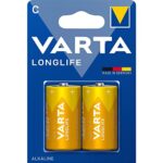 VARTA Batterien C Baby, 2 Stück, Longlife, Alkaline, 1,5V, ideal für Fernbedienungen, Wecker, Radios, Made in Germany