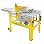 BAMATO Tischkreissäge BCS-500PRO | inklusive 500mm HM Sägeblatt mit 44 Zähnen | Querschneidvorrichtung klappbar und winkelverstellbar | Baukreissäge Tischsäge