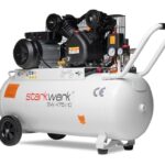 Starkwerk SW 475/10 Druckluftkompressor Kompressor 2,2kW 230V 10Bar 100l Kessel Keilriemenantrieb Luftkompressor Compressor inklusive Druckminderer und Wasserabscheider