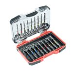 Connex Bit-Set 18-teilig - Aus Silizium-Molybdän-Stahl - Gängige Standard-Bits - In praktischer Kunststoffbox / Bit-Satz für Schaubarbeiten / Bit-Sortiment / Schrauber-Bits / COXB973918