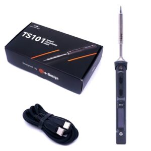 MINIWARE TS101 Lötkolben Schweißgerät B2 Tips Tragbar Digit DC5525 USB-C 90W Temperatur Einstellbar 50-400℃ Original Digital OLED Programmierbar