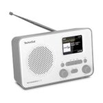 TechniSat TECHNIRADIO 6 IR – portables Internetradio (DAB+, UKW, WLAN, Bluetooth, Farbdisplay, Wecker, Favoritenspeicher, 3 Watt RMS) Weiß
