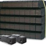 zbs24 Braunkohlebriketts 25 kg Rekord - Kohle Bündelbriketts zum Heizen und Grillen