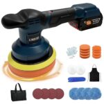 Akku Poliermaschine für Bosch Professional 18V, 6 Zoll Autopolierer, 3 Geschwindigkeiten bis 7000 U/min, Leicht & Kabellos, 21-teiliges Polierset für Polieren, Wachsen & Autoaufbereitung (Ohne Akku)