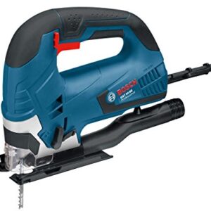 Bosch Professional Stichsäge GST 90 BE (inkl. Innensechskantschlüssel SW 5, 1x Stichsägeblatt T 144 D, Absaug-Set, Handwerkerkoffer)