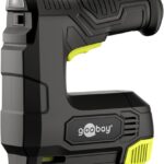 goobay 2in1 Elektrotacker-Set mit Akku 4V- mit Klammern oder Nägeln bestückbar - verschießt ca. 30 Klammern pro Minute - für Polster- Holz- oder Renovierungsarbeiten - inkl. Ladekabel - 77819