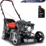 Scheppach Rasenmäher RM420 | 3in1-3,4PS | Schnittbreite 420mm | 45L Fangkorb | Schnitthöhenverstellung 25-75 mm | inkl. Motoröl & Ersatzmesser