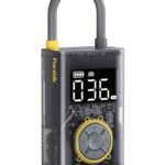 Fanttik X9 Pro Tragbare Elektronische Luftpumpe, 1 Min Schnelles aufblasen Elektrische Kompressor, 10,3 BAR/150 PSI Luftkompressor mit LED-Licht für Fahrrad, Auto, Motorrad und Ball- Mechanisches Grau