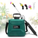 Akku Drucksprüher 8 Liter – Elektrischer Gartensprüher mit USB-aufladbarem Akku, 3 Sprühdüsen, Ausziehbarer Sprühlanze & Schultergurt – Ideal für Gartenbewässerung & Unkrautbekämpfung