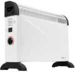 Clatronic® Konvektor-Heizung | Mobile Wärme für Zuhause | Elektroheizung mit 3 Heizstufen | Heizung mit Thermostat | bis zu 40qm | Konvektor mit Überhitzungsschutz | KH 3077 N