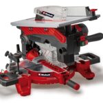 Einhell Kapp-Gehrungssäge mit Obertisch TE-MS 254 T (2000 W, max. 74 mm x 130 mm Schnitttiefe/-breite, Ø 254 mm Sägeblatt, neigbarer Sägekopf, Laser, Tischkreissägen-Funktion)