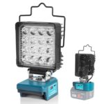 Akku lampe für Makita 18V Batterie Arbeitsleuchte 2900lm-5800lm 3 Lichtmodi 22.5W Schnellladung USB und Typ-C 48W Leistung Aluminium Kühlrippen Ohne Batterie und Ladegerät