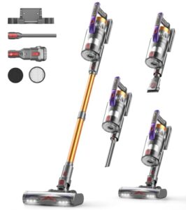 CHEBIO Akku-Staubsauger mit 600W Motor und 50.000 Pa Saugleistung