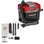 Einhell Professional Akku-Nass-Trockensauger TP-VC 18/10 Li BL L-Solo Power X-Change (18 V, Brushless, 10-L-Behälter, 2 Saugstufen, inkl. Faltenfilter, Saugdüsen, ohne Akku)