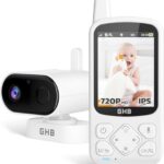 GHB Babyphone mit Kamera Baby Monitor 720P HD Zoom 2000mAh Akku 8 Schlafliedermit VOX Modus Nachtsicht