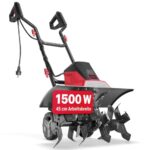 ONBEST Elektro Gartenfräse – 45 cm Arbeitsbreite – 1500 Watt Motor – 24 Messer – elektrische Bodenhacke Motorhacke – Gartenhacke – Kultivator – zum umgraben und auflockern vom Boden