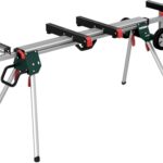 metabo Kappsägen-Untergestell KSU 401-168-400 cm, 250 kg Belastung, inkl. Maschinenträger und Werkstückauflagen, klappbar, höhenverstellbar, mobil - Robustes und vielseitiges Sägenzubehör
