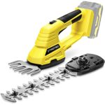 TROTEC Akku Grasschere Strauchschere PGSS 10-20V – Grasscherblatt 10 cm, Strauchscherenmesser 20 cm – Einschaltschutz, ohne Akku im Lieferumfang
