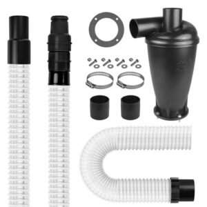 PRIMEBAG Zyklon-Vorabscheider-Set für Staubsauger 58mm kompatibel mit Makita, Festool, Nilfisk, Hilti, Flex, Stihl, Mirka uvm - Schlauch ∅50mm und ∅35mm (9 Meter)