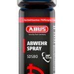 ABUS Pfefferspray SDS80 zur Tierabwehr - bis zu 5 m zielgenaues Abwehrspray mit Jet-Sprühstrahl zur Selbstverteidigung bei Tierangriffen - funktioniert auch kopfüber