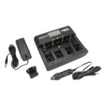 ANSMANN Powerline 5 Pro Ladegerät für NiMH/NiCd Akkus - LCD-Display, Mikroprozessor-Technologie, Mehrfachschutz