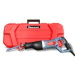 FANZWORK 1100W Säbelsäge Elektrisch – Elektrischer Fuchsschwanz mit 0–2500 SPM, LED, inkl. Sägeblatt, mit 4m Kabel – Für Holz, Metall & Kunststoff u.v.m – Werkzeugloser Klingenwechsel