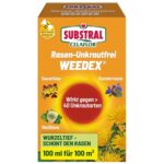 Celaflor Rasen-Unkrautfrei Weedex, 100 ml Konzentrat - Unkrautvernichter gegen schwer bekämpfbare Unkräuter im Rasen
