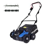 HYUNDAI Elektro-Vertikutierer SC3601E | 1500 W, 36 cm Arbeitsweite, 45 L Fangkorb | Rasenlüfter, Moosentferner | 5-fach verstellbare Arbeitshöhe