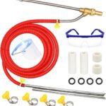 Hochdruckreiniger-Sandstrahlset - Nassschleifer mit Düsenspitzen, Schutzbrille, 1/4" Schnellkupplung (RED)