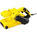 TROTEC PBSS 10-900 Bandschleifer – 900 W, 120–380 m/min, automatische Bandzentrierung, stationär & mobil nutzbar, werkzeugloser Bandwechsel, Staubabsaugung, inkl. Schleifband & Zubehör