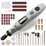 CHOKMAX Akku Multifunktionswerkzeug, 3-Gang-Schleifer-Kit mit 72 Zubehörteilen, Typ-C-Ladekunsthandwerkswerkzeug zum Reinigen, Schleifen, Polieren, Bohren und kleine DIY-Handwerk