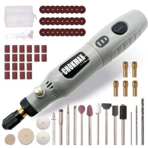 CHOKMAX Akku Multifunktionswerkzeug, 3-Gang-Schleifer-Kit mit 72 Zubehörteilen, Typ-C-Ladekunsthandwerkswerkzeug zum Reinigen, Schleifen, Polieren, Bohren und kleine DIY-Handwerk