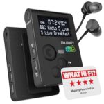 Tragbares DAB-Radio für die Hosentasche | Persönliches FM-Radio mit Sportclip | Wiederaufladbarer 12-Stunden-Akku | USB-Ladung und Kopfhörer im Lieferumfang enthalten | MAJORITY Petersfield Go