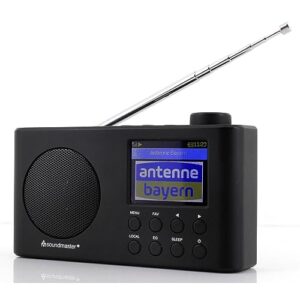 Soundmaster IR6500SW Internetradio DAB+ UKW Radio Bluetooth UPnP Netzwerkplayer tragbares Radio mit Akku 2.200 mAh wiederaufladbar Farbdisplay