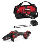 Einhell Akku-Astkettensäge GE-PS 18/15 Li Bag Kit Power X-Change (18 V, Brushless, 12,5 cm Schnittlänge, inkl. 2,5 Ah Akku, Ladegerät, Ersatzkette, Einhell Bag 45/29)