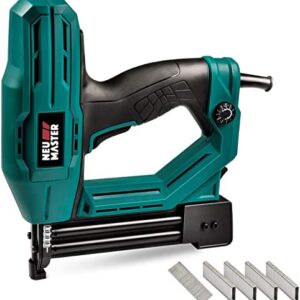 Elektrotacker,NEU MASTER tacker NTC0040 für Polsterei, Textilien befestigen und Holzbearbeitung Projekte, enthält 200pcs19mm Klammern und 800pcs 15/20mm Nägel
