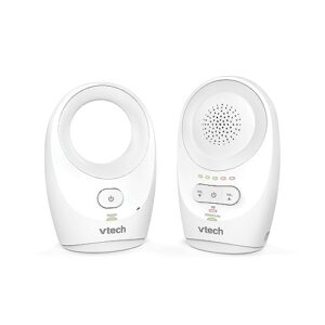 Vtech Digitales Audio-Babyphon DM1111 – DECT-Technologie, Geräuschpegelanzeige, Gürtelclip u. v. m. – Mit Eltern- und Babyeinheit