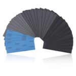 30 Stück Feines Schleifpapier Set,Nass Und Trocken Sandpapier 23 X 9 Cm,Schmirgelpapier Fein,Nassschleifpapier Set,120 bis 5000 Körnung für Auto Metall Glas Lack Holz Wände Schleifen Finishing