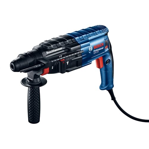 Bosch Professional Bohrhammer GBH 240 (mit SDS plus, 790 W, inkl. Zusatzhandgriff, Tiefenanschlag 210 mm, Handwerkerkoffer)