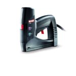 Novus Elektrotacker J-102, Unterlademechanik, Auslösesicherung, Klammernanzeige, zum Polstern & Befestigen von Folie, Klammerntyp Typ 53, Typ 53F Klammernlaenge 6-14mm