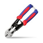 WORKPRO Bolzenschneider 210mm, bis Ø2,3mm, CR-MO/Gummigriff, Mini Seitenschneider mit Schloss