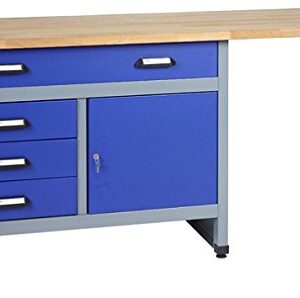Küpper Werkbank Modell 12037, Breite 170 cm Farbe ultramarinblau