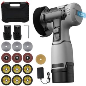 Akku Winkelschleifer, Mini Winkelschleifer Akku(76mm) Und Led-Digitalanzeige Der Leistung,16.8v Winkelschleifers(28000rmp),Winkelschleifers Für Polieren Und Schleifen