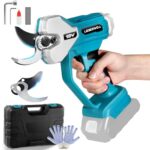 Elektrische Astschere für Makita 18V Akku, Professionelle 600W Akku Gartenschere, 35mm Schneiddurchmesser, Handgeführte Bürstenloser Motor Gartenschere mit LCD Schnittzählerm (Ohne Akku)