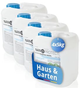 Nanoprotect Essigsäure 49,9% Klimaneutral – 20 kg Vorratspack (4 x 5 kg)