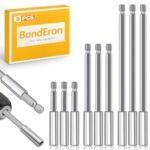 BondEron 9-teiliges Magnetisches Bithalter Verlängerungsset - 5cm, 10cm, 15cm | Lange Bit Verlängerung für Akkuschrauber & Bohrmaschine