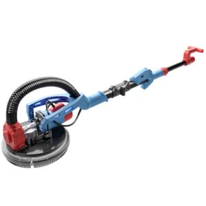 FANZTOOL Trockenbauschleifer 750W mit Integriertem Staubsauger, Ø 225 mm, bis 120° Neigbarer Schleifkopf,1,9m Teleskopierbar,Wand & Deckenschleifer inkl. 12 Schleifscheiben & LED-Arbeitsleuchte