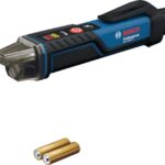 Bosch Professional Spannungsprüfer GVD 1000-17 (berührungslose Spannungserkennung, IP67, Dual Range 24-1000V AC, integrierte Taschenlampe, Gürtelclip, CAT IV 1000V geprüft)